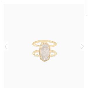 Kendra Scott Gold Drusy ring, Size 8